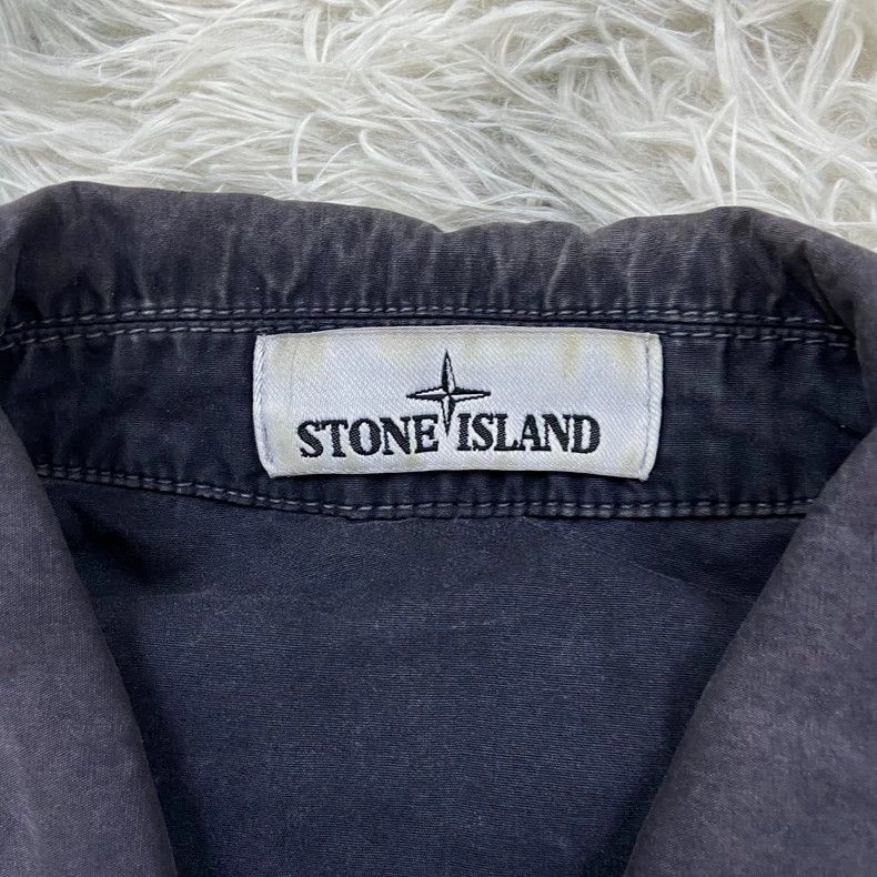 Stone Island Stone Island Gray Washed Zip-Up Jacket Size US L / EU 52-54 / 3 - 4 Thumbnail