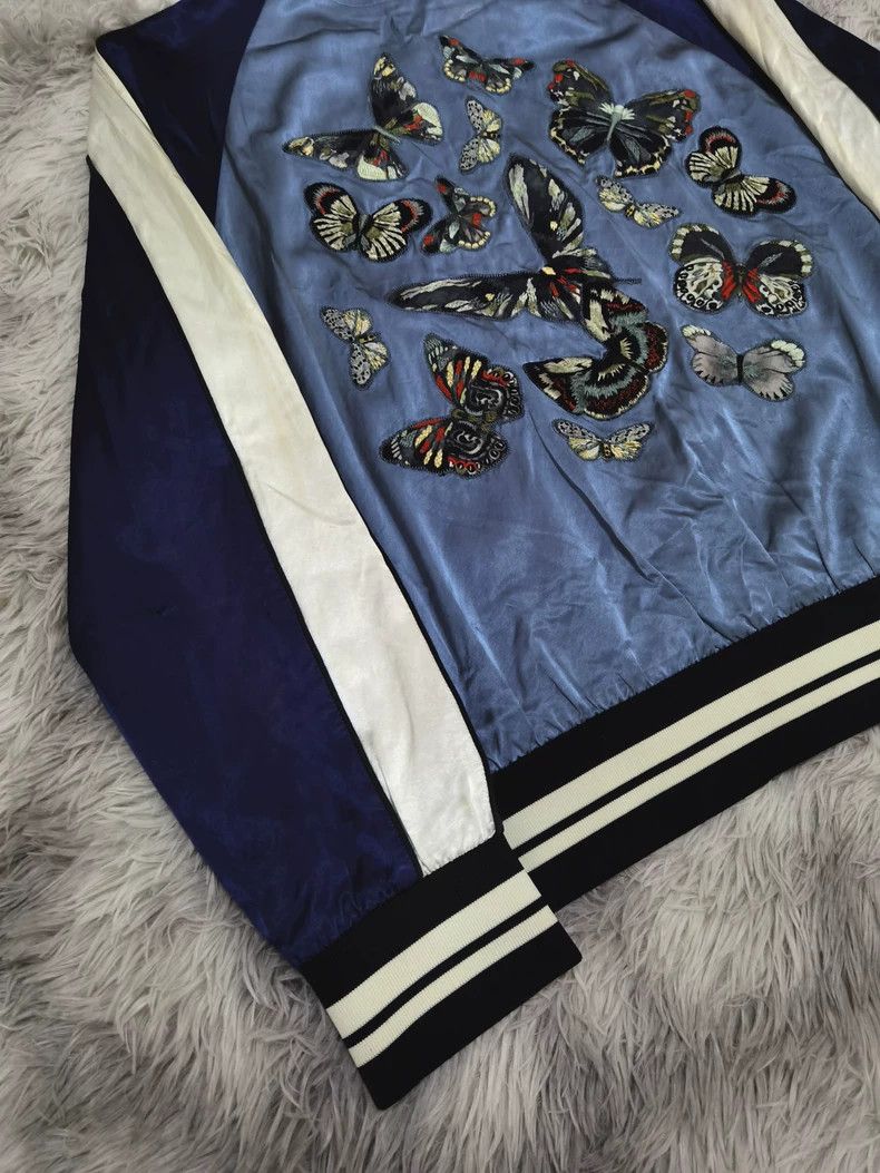 Valentino Valentino Butterfly Embroidered Silk Jacket Size US M / EU 48-50 / 2 - 9 Thumbnail
