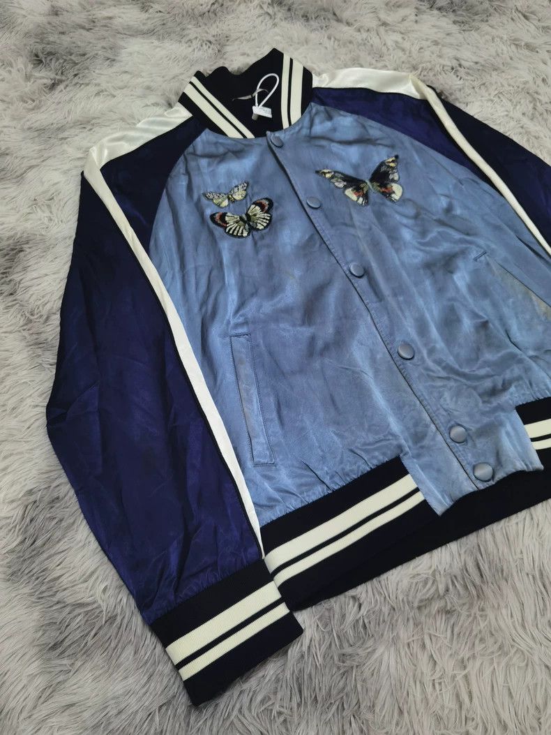 Valentino Valentino Butterfly Embroidered Silk Jacket Size US M / EU 48-50 / 2 - 3 Thumbnail