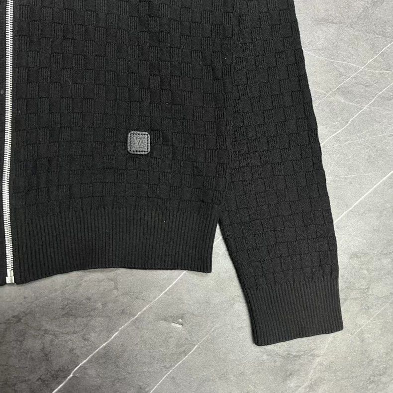 Louis Vuitton Louis Vuitton Black Zip Wool Sweater Size US L / EU 52-54 / 3 - 3 Thumbnail