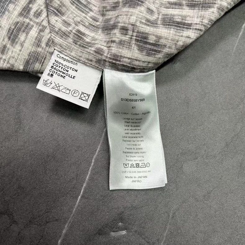 Dior Dior Gray Logo Print Denim Shirt Jacket Size US M / EU 48-50 / 2 - 6 Thumbnail