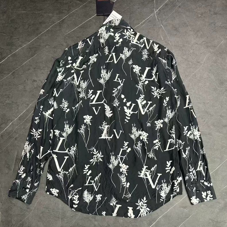 Louis Vuitton Louis Vuitton Black Long Sleeve Shirt Size US M / EU 48-50 / 2 - 2 Thumbnail