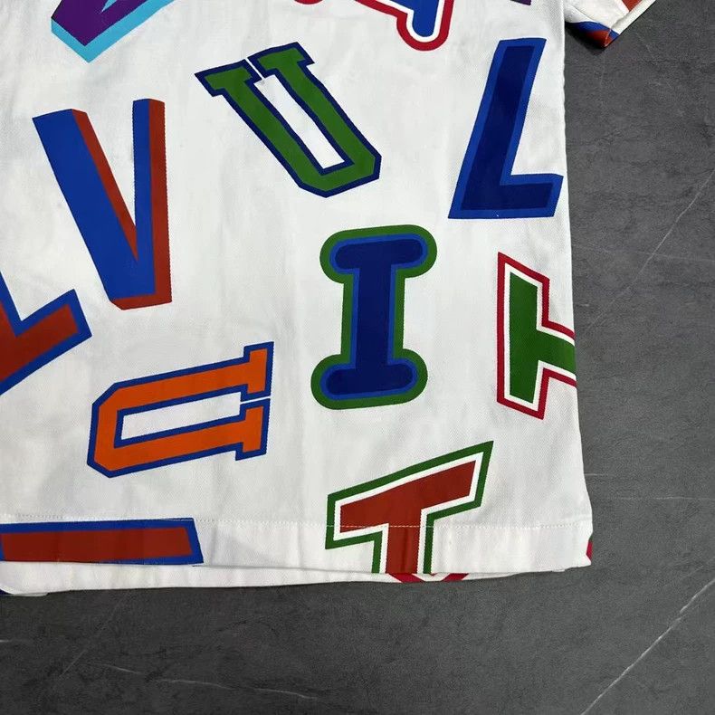 Louis Vuitton Louis Vuitton NBA Logo Short Sleeve Shirt Size US L / EU 52-54 / 3 - 5 Thumbnail
