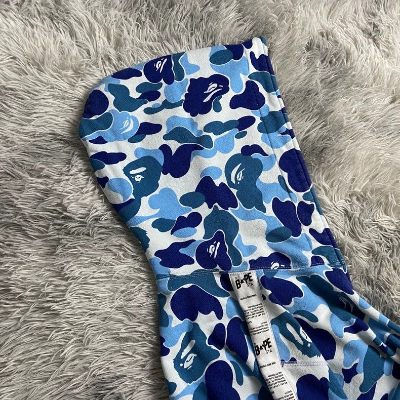 Bape Bape Zip Hoodie in Blue Camouflage Design Size US XL / EU 56 / 4 - 3 Thumbnail