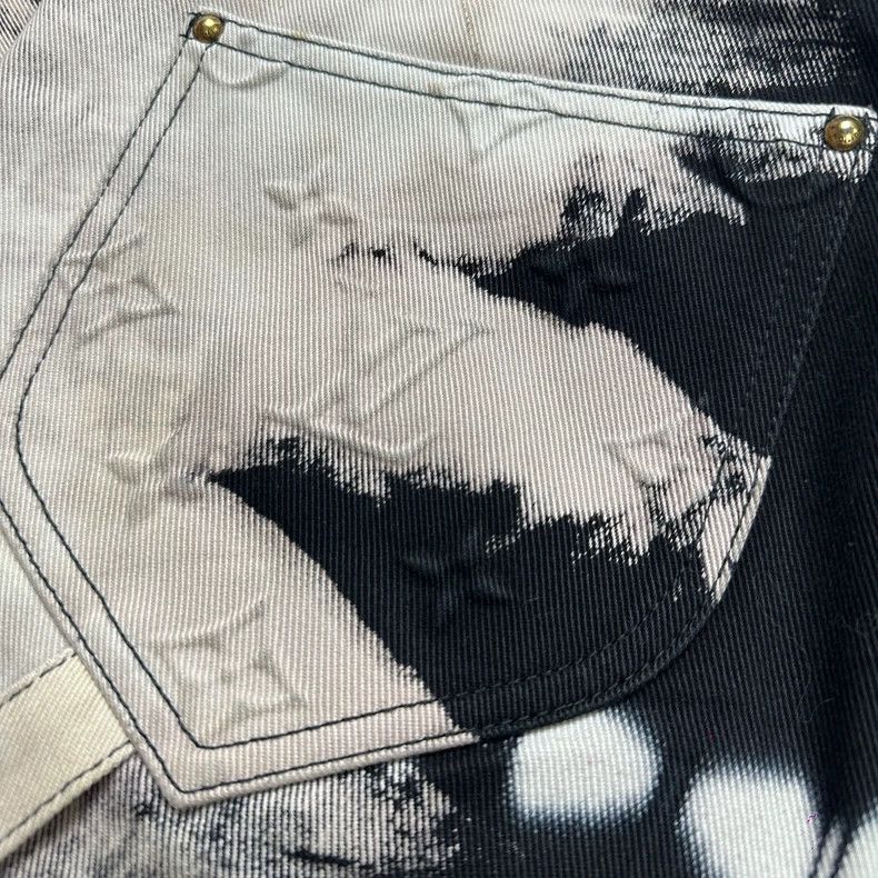 Louis Vuitton Louis Vuitton Painted Denim Work Pants Size 31 Size US 31 - 6 Thumbnail