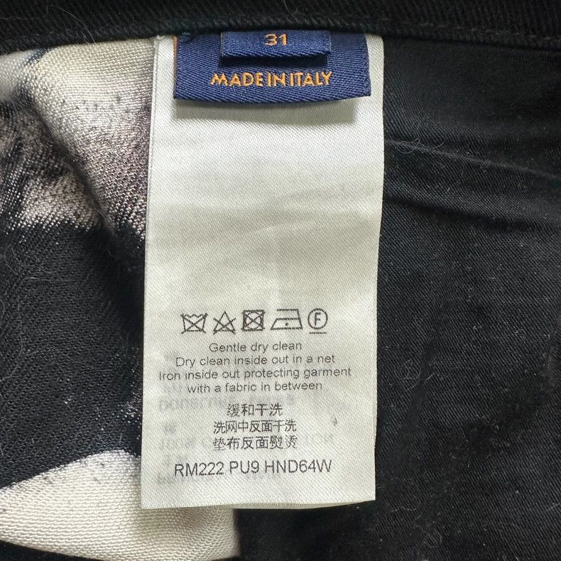 Louis Vuitton Louis Vuitton Painted Denim Work Pants Size 31 Size US 31 - 3 Thumbnail