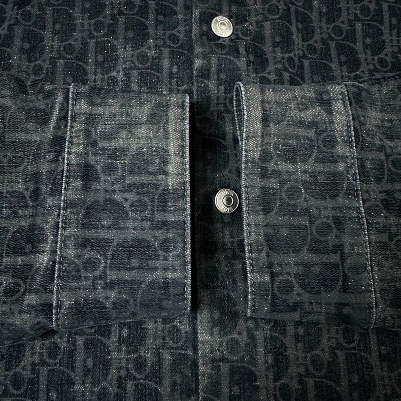Dior Dior Blue Cotton Blend Twill Shirt Size US M / EU 48-50 / 2 - 4 Thumbnail