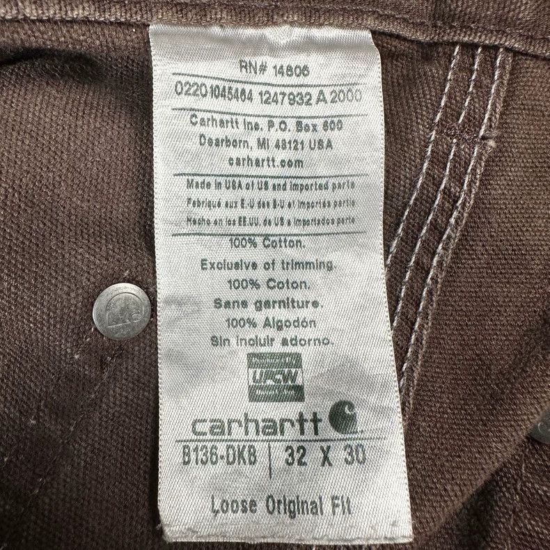 Carhartt Carhartt B136 Work Pants with Distressed Look Size US 32 / EU 48 - 3 Thumbnail