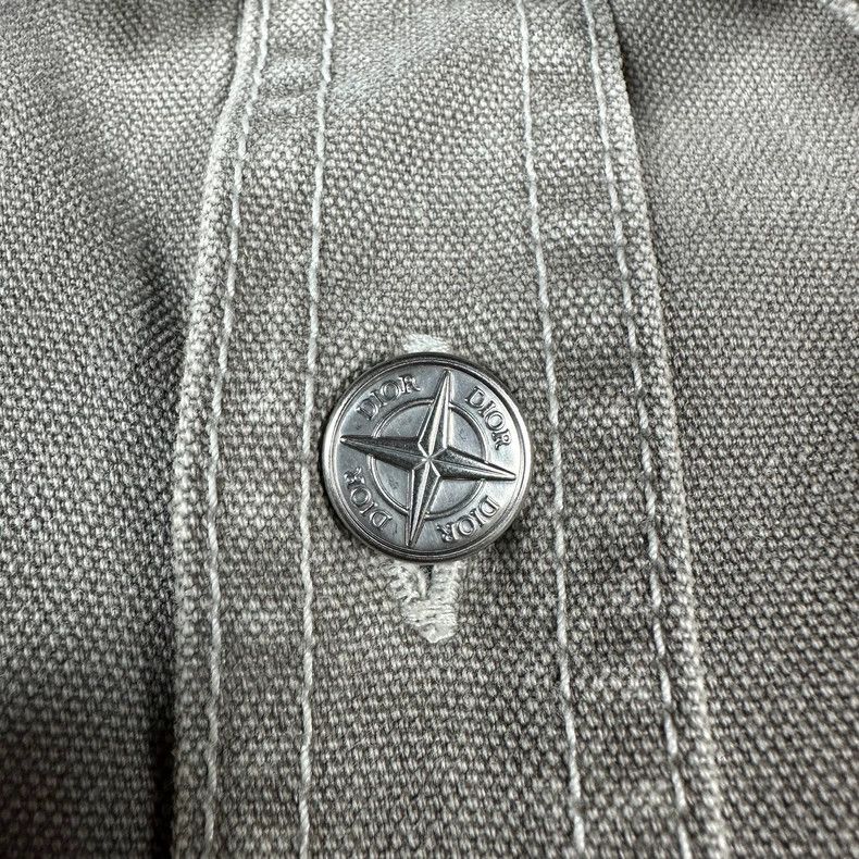Dior Dior Stone Island Embroidered Denim Shirt Size US L / EU 52-54 / 3 - 5 Thumbnail