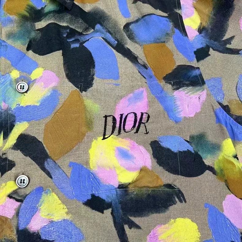 Dior Dior Floral Short Sleeve Shirt Size US M / EU 48-50 / 2 - 3 Thumbnail