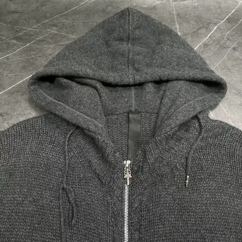 Chrome Hearts Chrome Hearts Knitted Hooded Zip Jacket Size US M / EU 48-50 / 2 - 3 Thumbnail