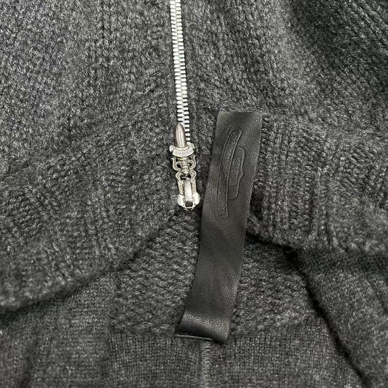 Chrome Hearts Chrome Hearts Knitted Hooded Zip Jacket Size US M / EU 48-50 / 2 - 8 Thumbnail
