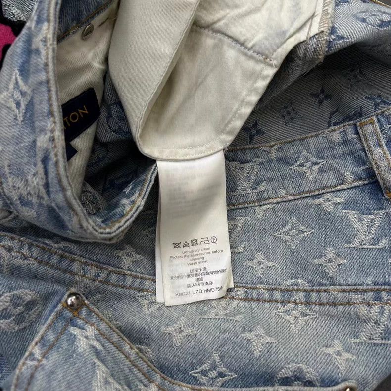 Louis Vuitton Louis Vuitton Logo Denim Pants 31 Size Size US 31 - 3 Thumbnail