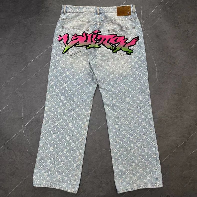 Louis Vuitton Louis Vuitton Logo Denim Pants 31 Size Size US 31 - 2 Thumbnail
