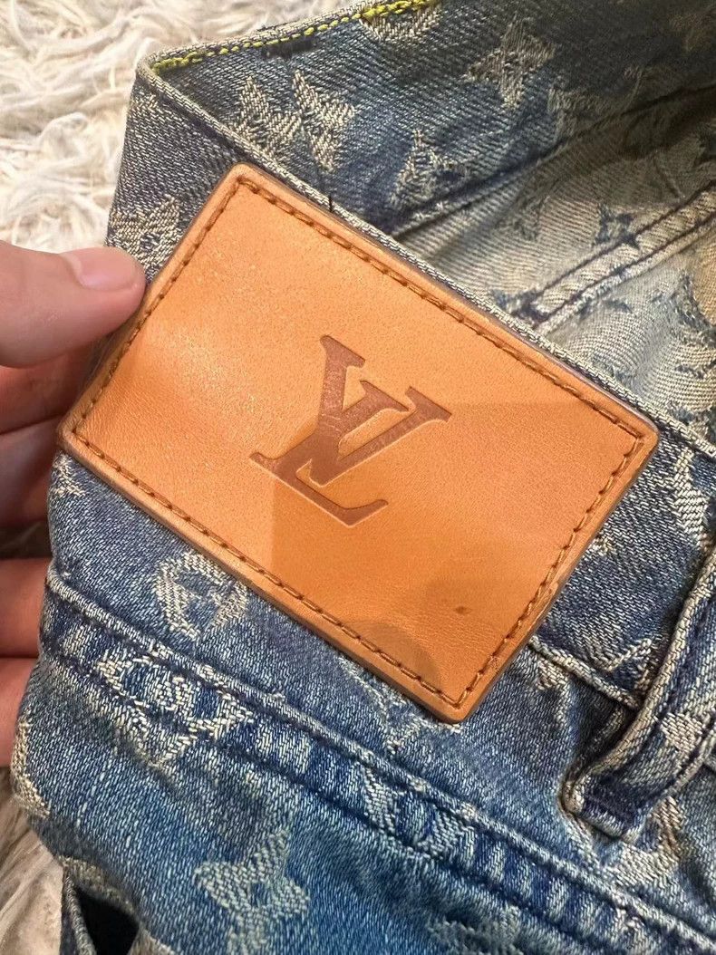 Louis Vuitton Louis Vuitton Supreme Denim Jeans Size 31 Size US 31 - 6 Thumbnail