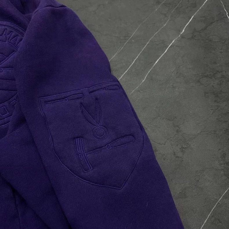 Louis Vuitton Louis Vuitton Purple Logo Hoodie M Size Size US M / EU 48-50 / 2 - 4 Thumbnail