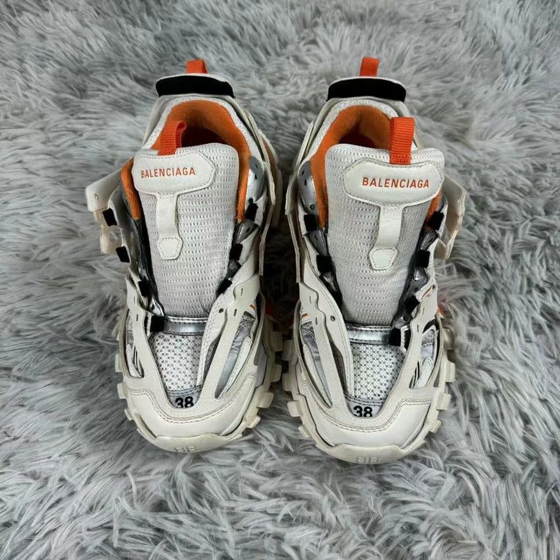 Balenciaga Balenciaga Track White Orange Sports Sneakers Size US 6 / IT 36 - 2 Thumbnail