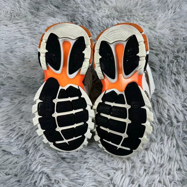 Balenciaga Balenciaga Track White Orange Sports Sneakers Size US 6 / IT 36 - 4 Thumbnail