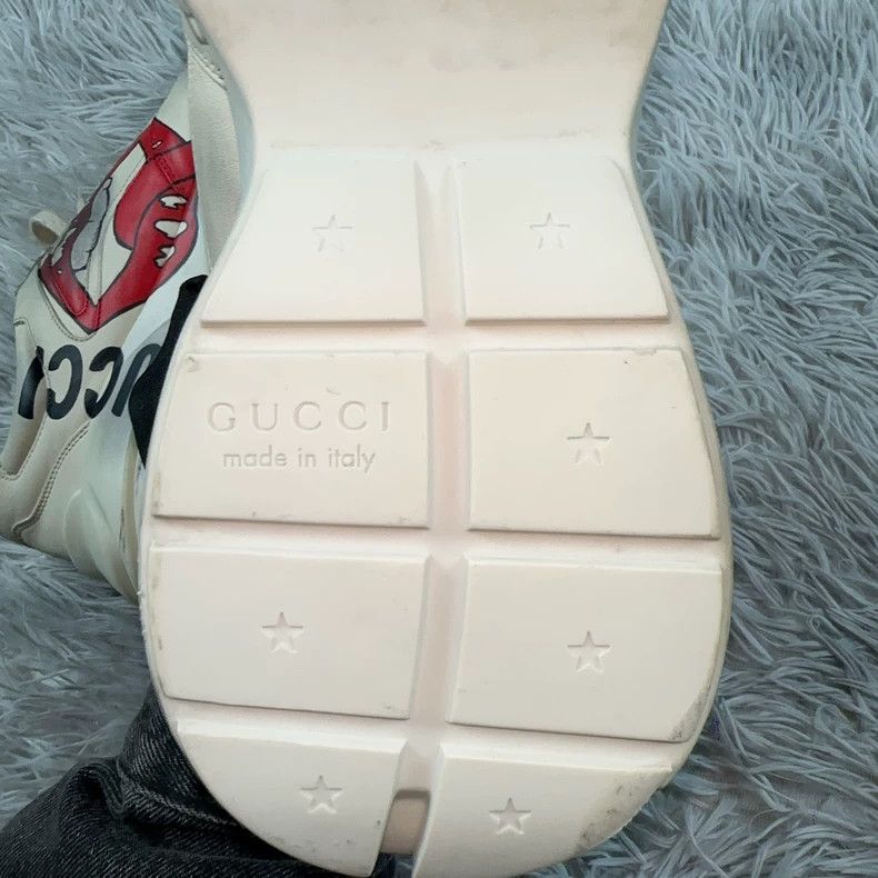 Gucci GUCCI Rhyton Shoes with Lips Print Size US 7.5 / EU 40-41 - 8 Thumbnail