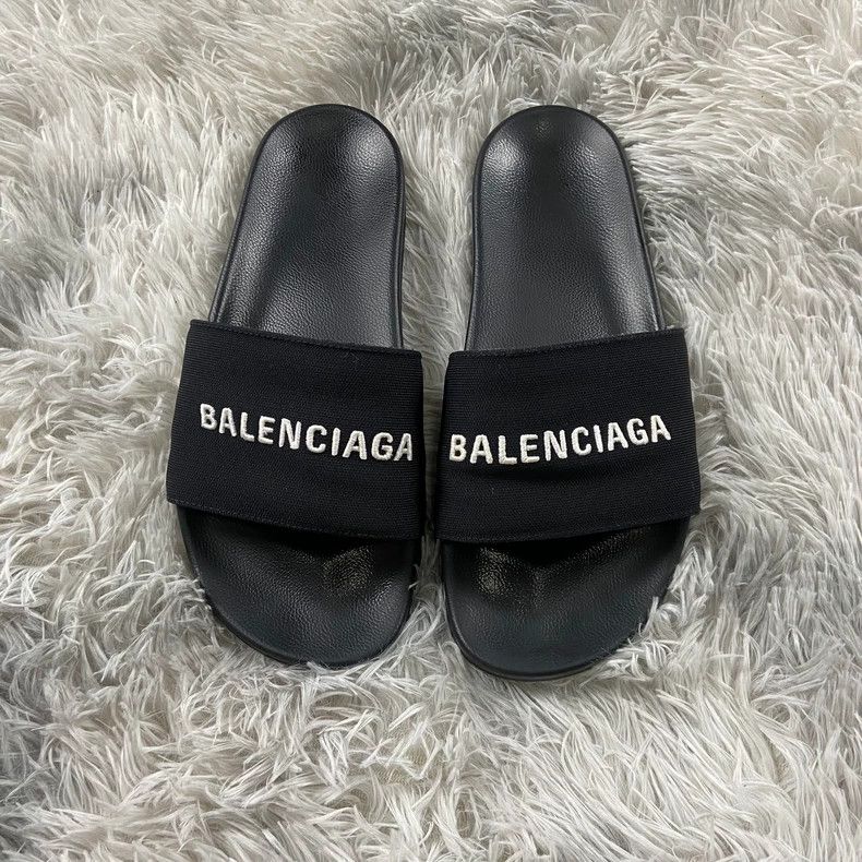 Balenciaga Balenciaga Logo Slippers Size 42 Size US 9 / EU 42 - 2 Thumbnail