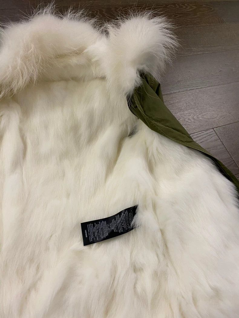 Moncler Green Fur Collar Long Coat Size US S / EU 44-46 / 1 - 2 Thumbnail