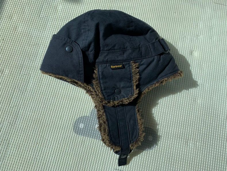 Burberry Barbour Waxed Cotton Child Hat Size ONE SIZE - 2 Thumbnail