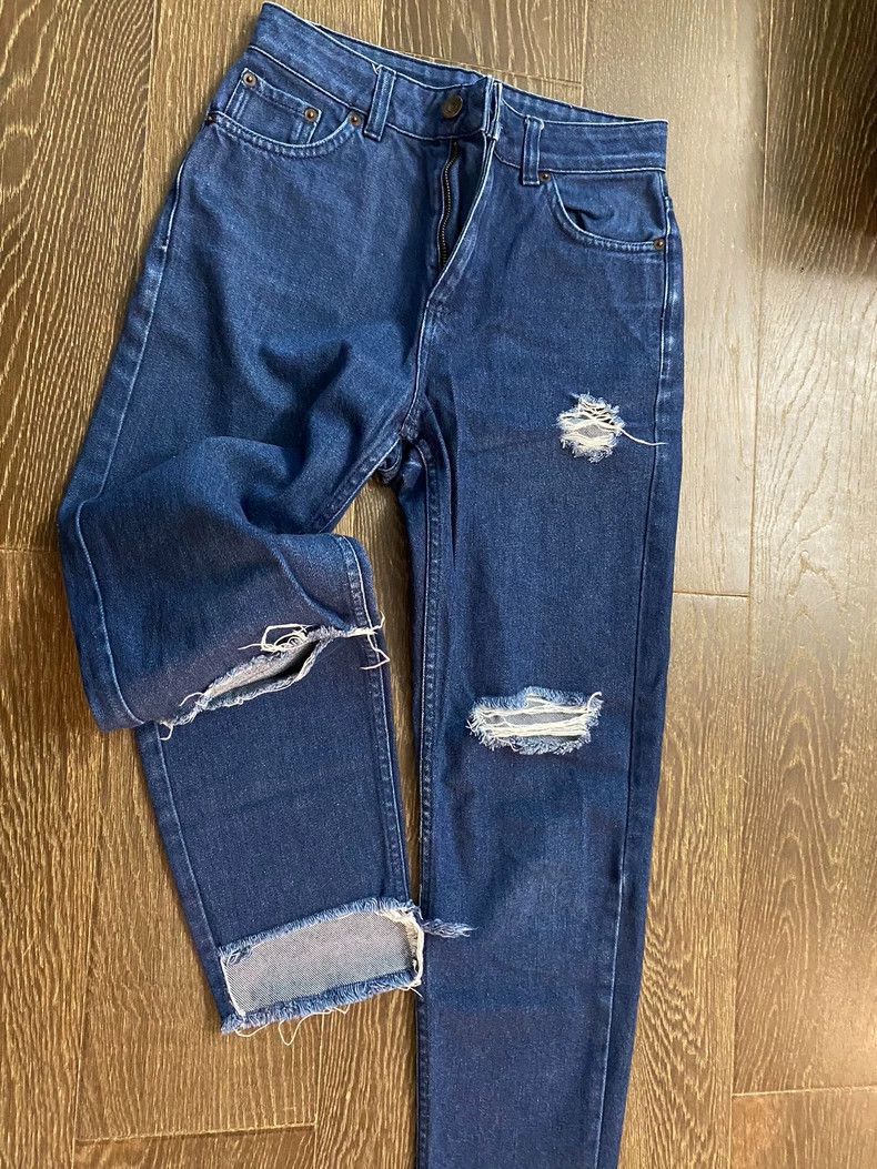 H&M TOPSHOP MOTO Ripped Denim Jeans Size 24" / US 00 / IT 34 - 6 Thumbnail