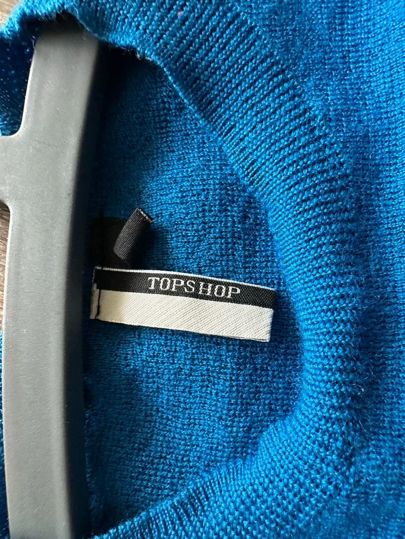 H&M TOPSHOP Wool Sweater in Bright Blue Size US M / EU 48-50 / 2 - 2 Thumbnail