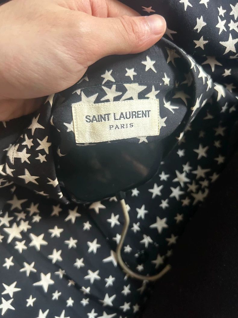 Saint Laurent Paris Saint Laurent Star Pattern Long Sleeve Shirt Size US M / EU 48-50 / 2 - 4 Thumbnail