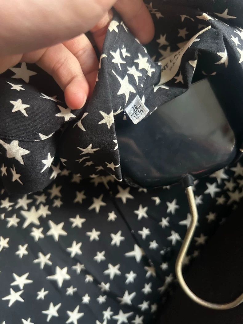 Saint Laurent Paris Saint Laurent Star Pattern Long Sleeve Shirt Size US M / EU 48-50 / 2 - 5 Thumbnail