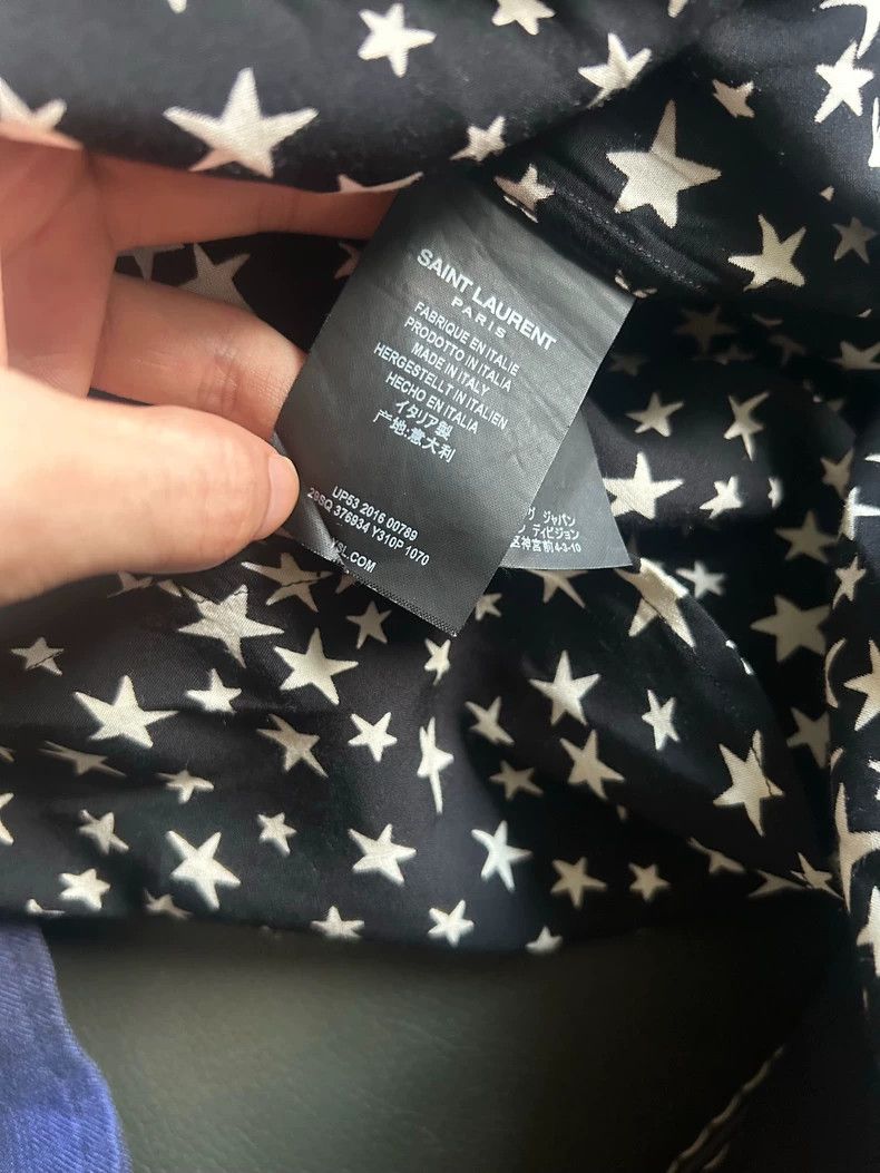 Saint Laurent Paris Saint Laurent Star Pattern Long Sleeve Shirt Size US M / EU 48-50 / 2 - 6 Thumbnail