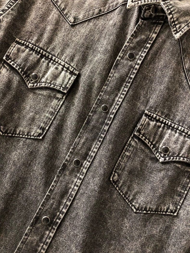 Saint Laurent Paris Saint Laurent Paris Denim Shirt Size M Size US M / EU 48-50 / 2 - 4 Thumbnail
