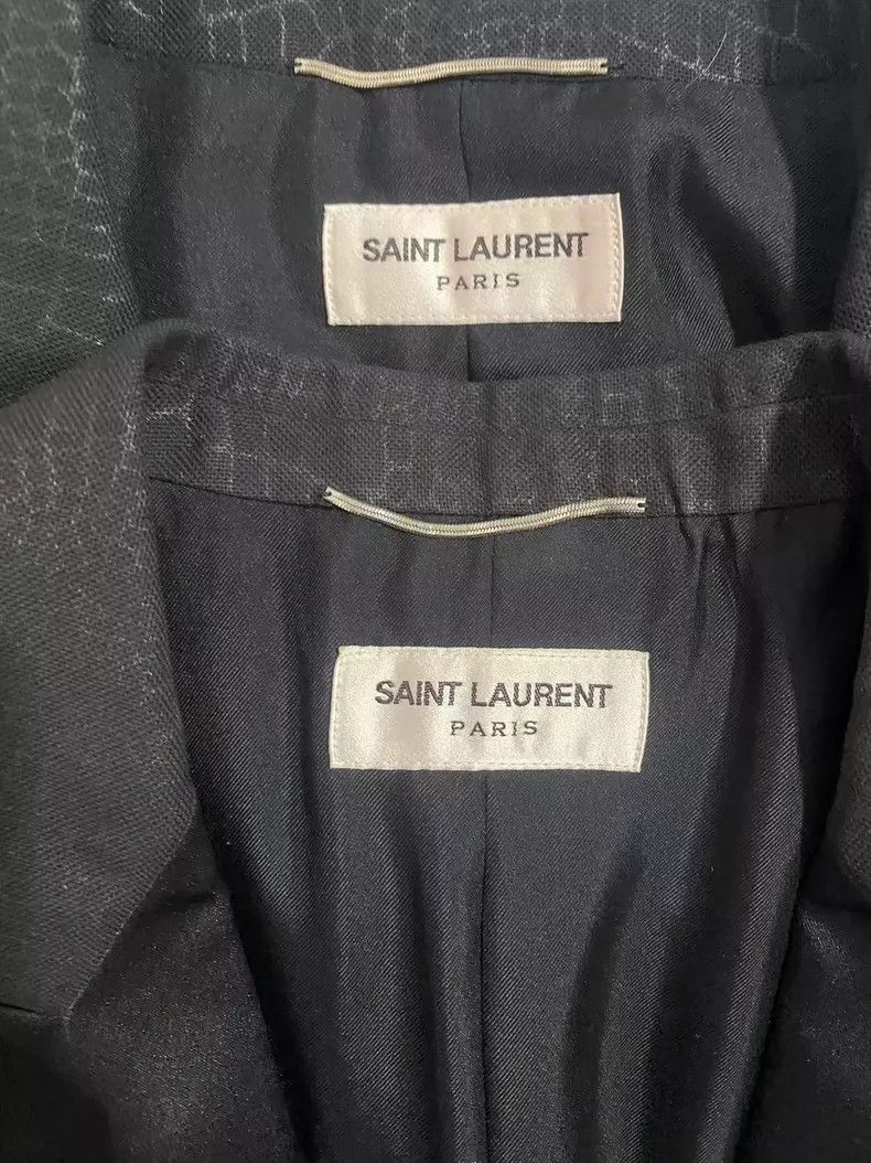 Saint Laurent Paris Saint Laurent Crocodile Pattern Smoking Jacket Size US M / EU 48-50 / 2 - 3 Thumbnail