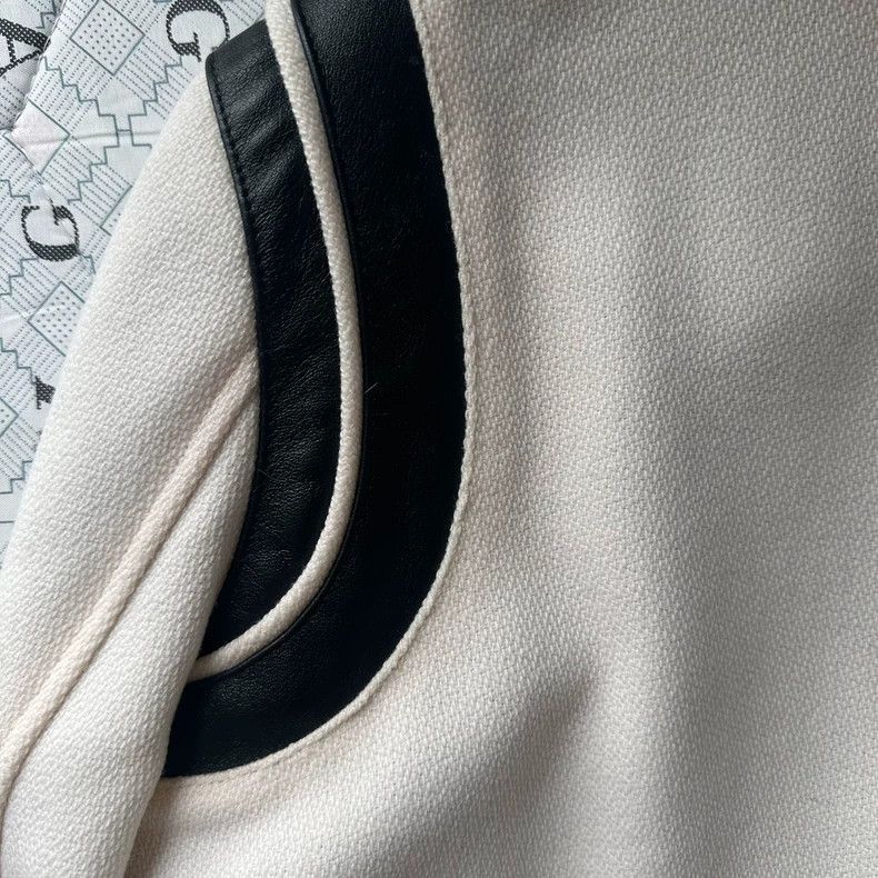 Saint Laurent Paris Saint Laurent Wool and Leather Baseball Jacket Size US L / EU 52-54 / 3 - 4 Thumbnail