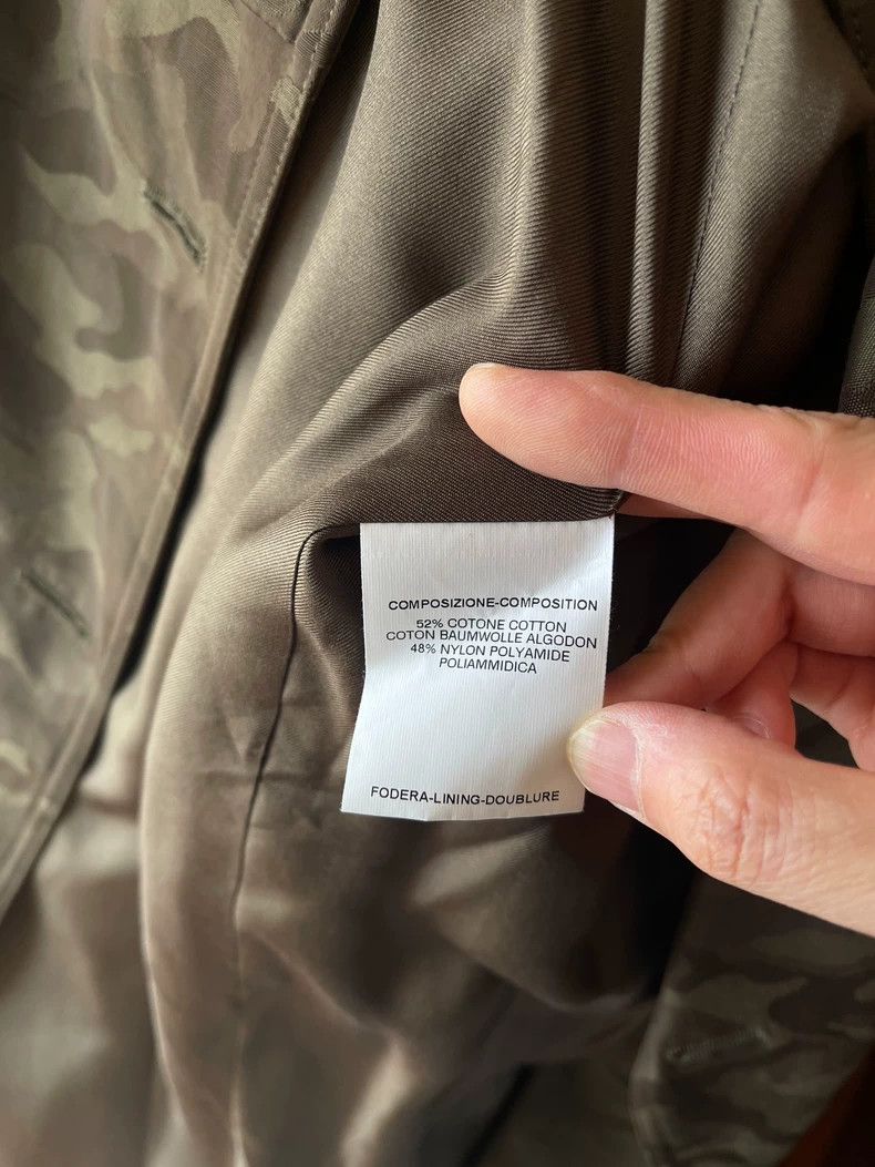 Yves Saint Laurent Stylish Camouflage Double-Breasted Trench Coat Size US M / EU 48-50 / 2 - 6 Thumbnail