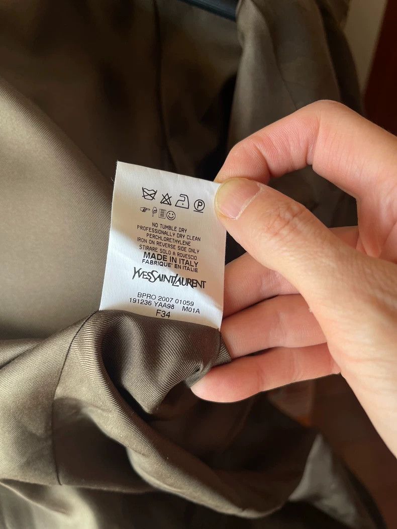 Yves Saint Laurent Stylish Camouflage Double-Breasted Trench Coat Size US M / EU 48-50 / 2 - 8 Thumbnail