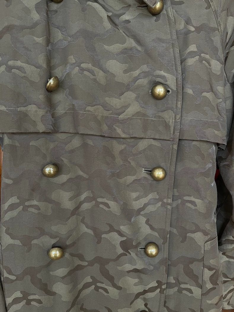 Yves Saint Laurent Stylish Camouflage Double-Breasted Trench Coat Size US M / EU 48-50 / 2 - 4 Thumbnail