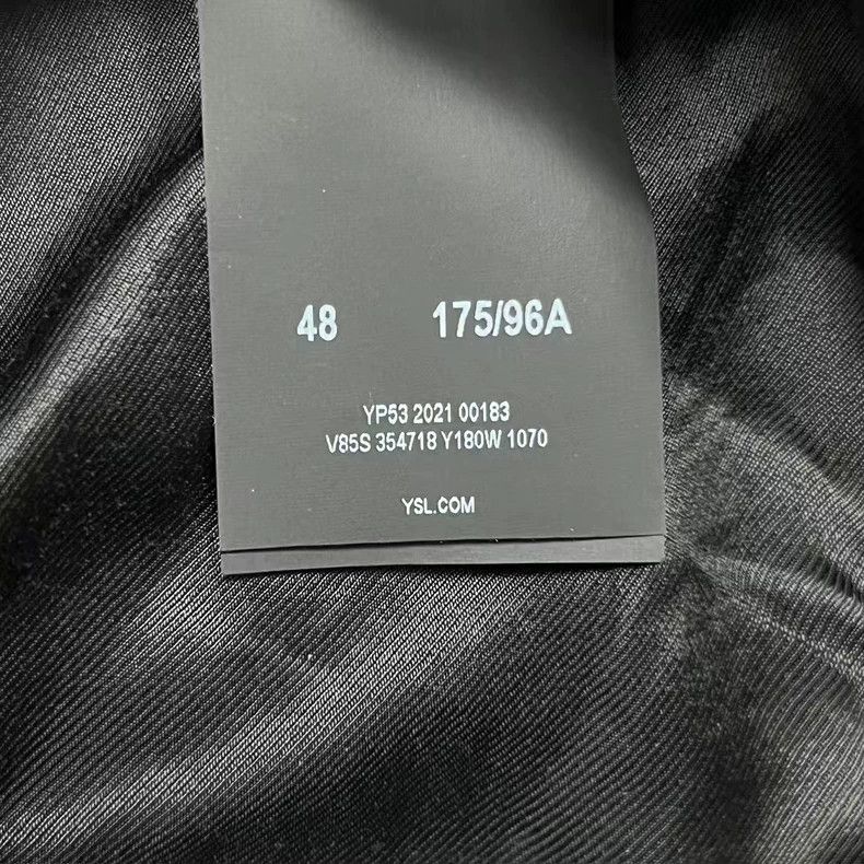 Saint Laurent Paris Saint Laurent Black and White Baseball Jacket Size US M / EU 48-50 / 2 - 5 Thumbnail