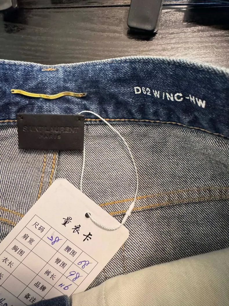 Yves Saint Laurent YSL Denim Pants in Excellent Condition Size US 28 / EU 44 - 3 Thumbnail