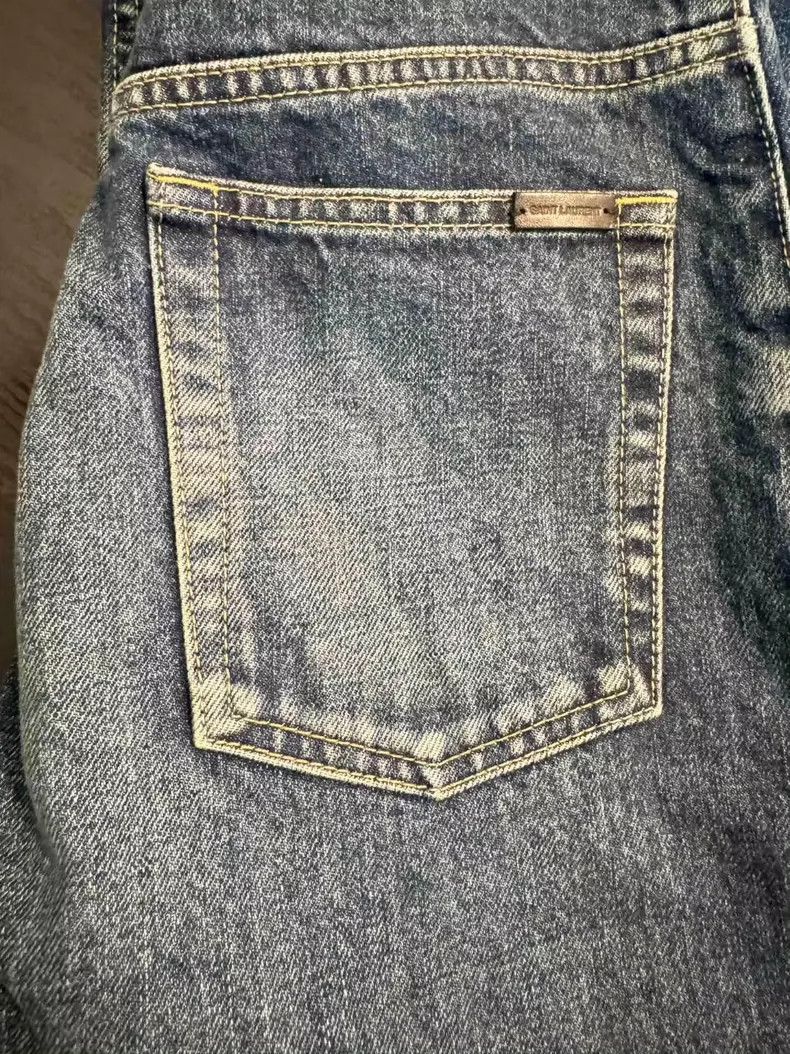 Yves Saint Laurent YSL Denim Pants in Excellent Condition Size US 28 / EU 44 - 5 Thumbnail