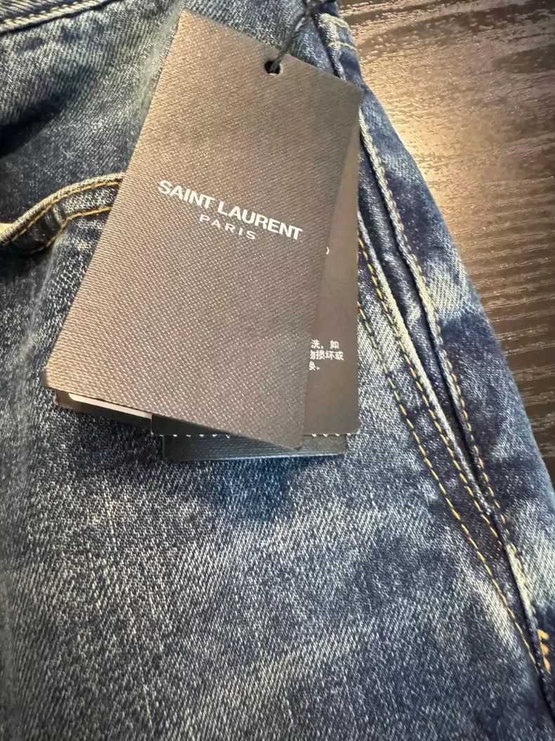 Yves Saint Laurent YSL Denim Pants in Excellent Condition Size US 28 / EU 44 - 4 Thumbnail