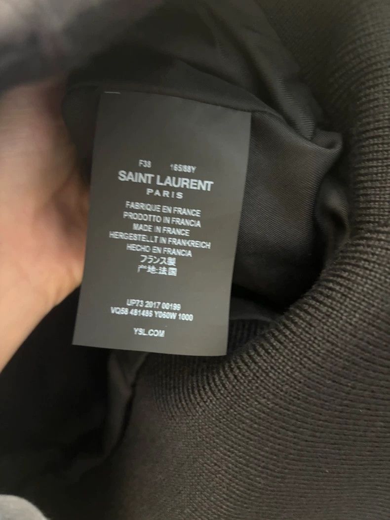 Saint Laurent Paris Saint Laurent Black Cropped Jacket with Zipper Size US S / EU 44-46 / 1 - 5 Thumbnail