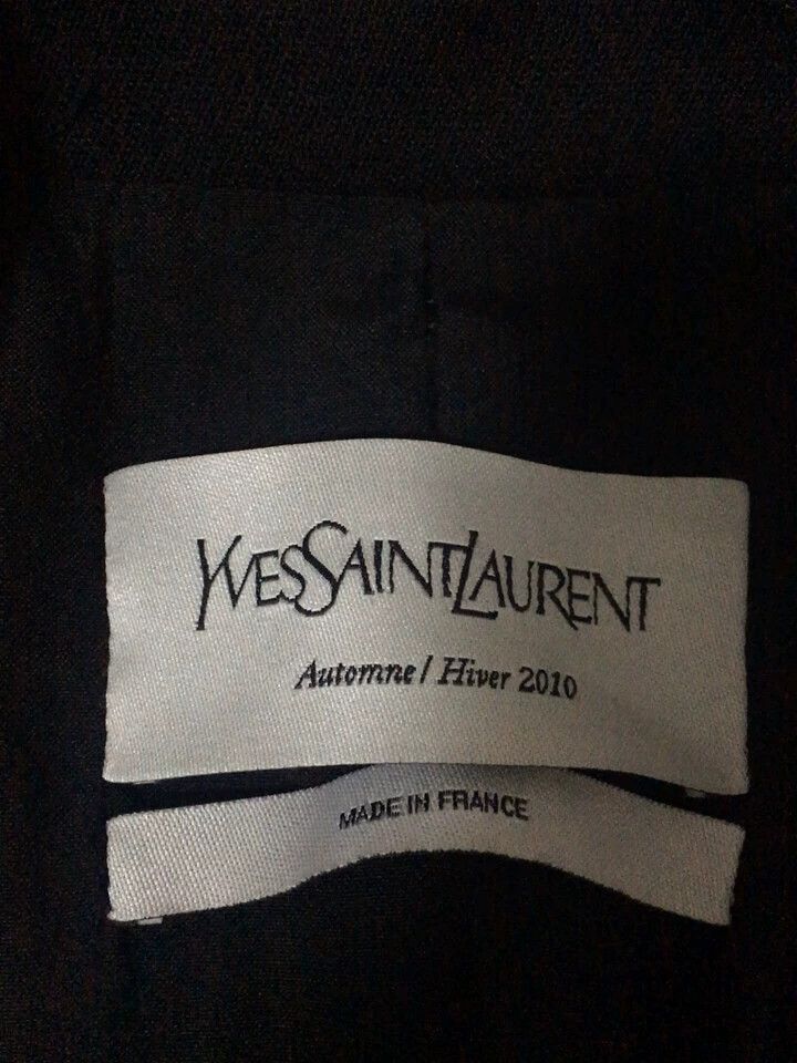 Yves Saint Laurent YSL Women's Smoking Jacket with Belt Size US S / EU 44-46 / 1 - 3 Thumbnail