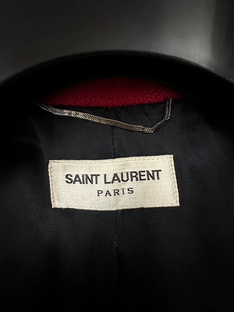 Saint Laurent Paris Saint Laurent Red Leopard Print Baseball Jacket Size US L / EU 52-54 / 3 - 5 Thumbnail