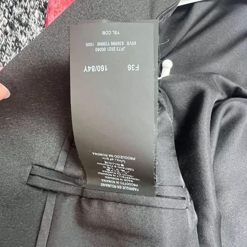 Saint Laurent Paris Saint Laurent Black Suit Size 36 Size US XS / EU 42 / 0 - 8 Thumbnail