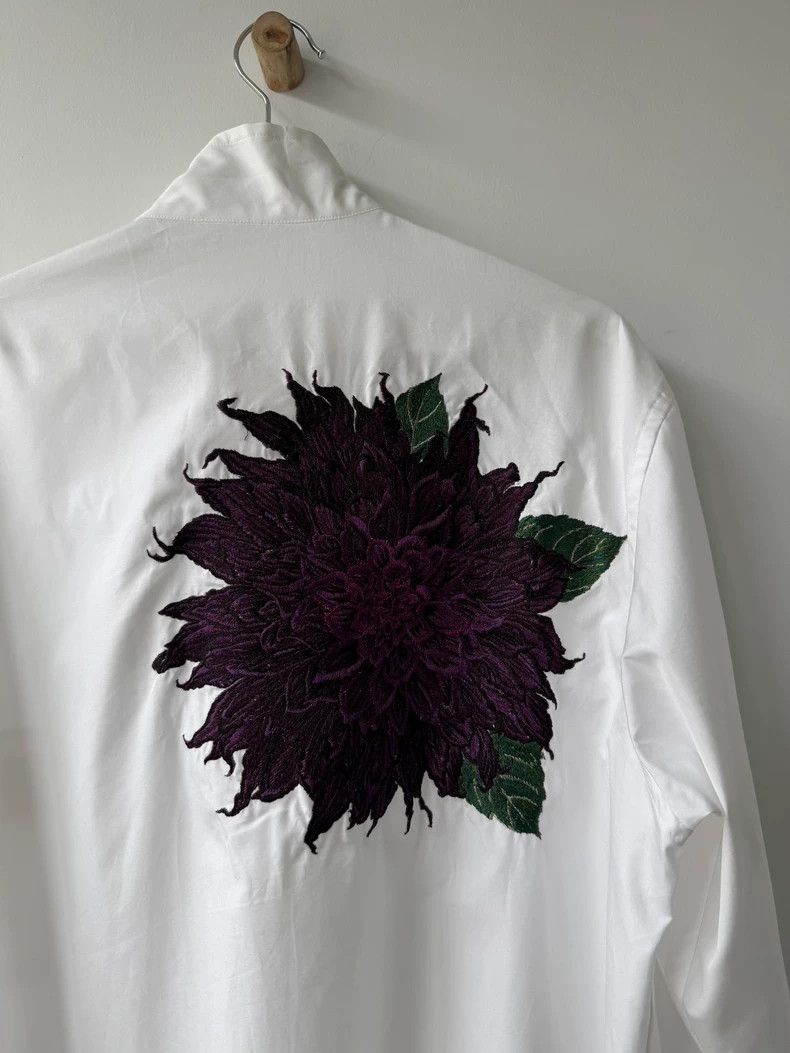 Yohji Yamamoto Yohji Yamamoto Purple Dahlia Shirt Size US M / EU 48-50 / 2 - 4 Thumbnail