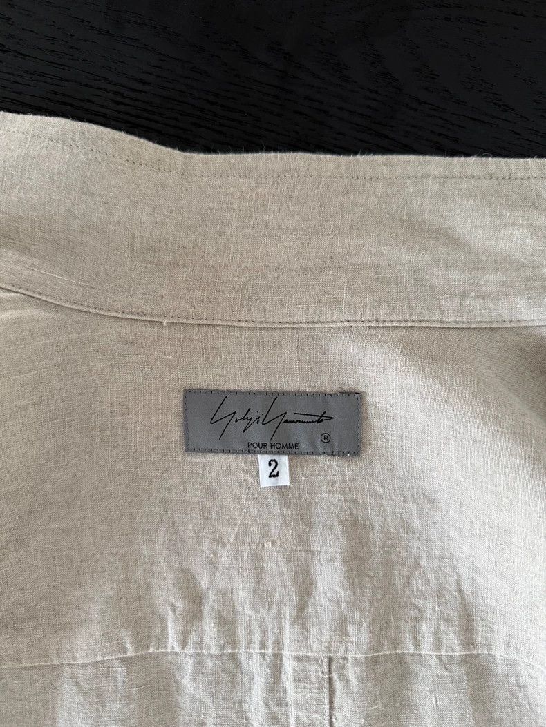 Yohji Yamamoto Yohji Yamamoto Linen Shirt Jacket for Men Size US M / EU 48-50 / 2 - 6 Thumbnail
