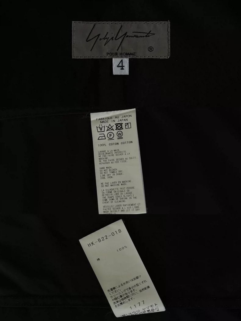 Yohji Yamamoto Yohji Yamamoto Pour Homme Black Shirt Size US M / EU 48-50 / 2 - 6 Thumbnail