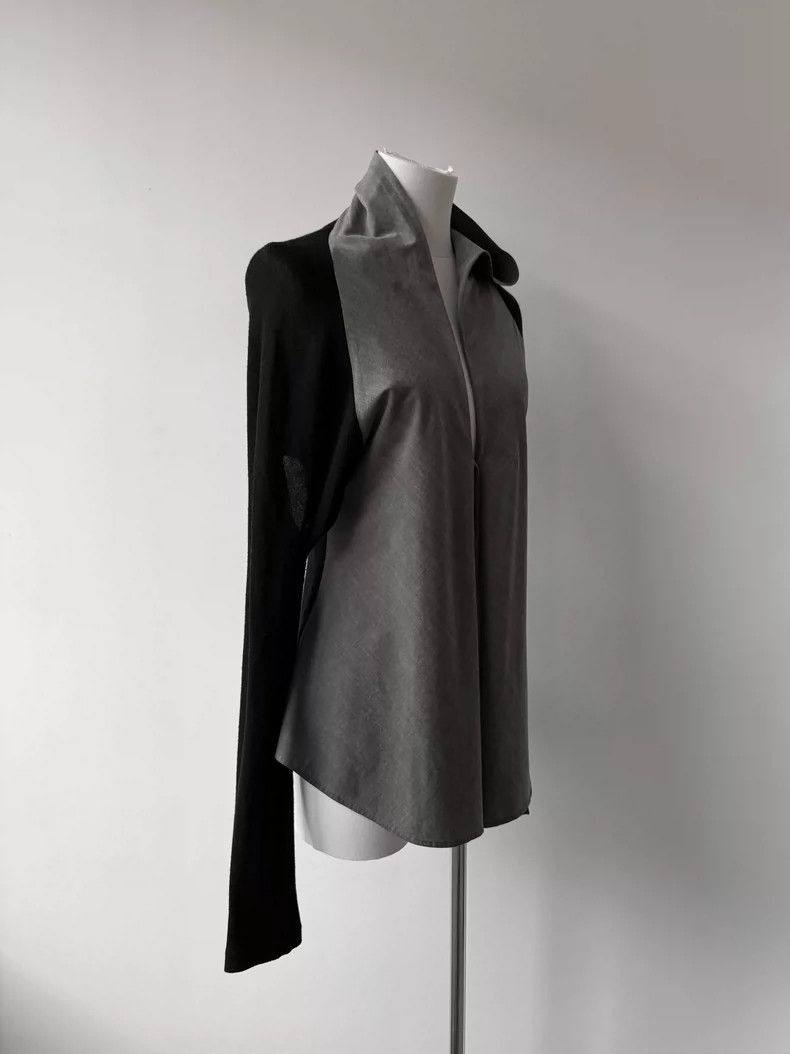 Yohji Yamamoto Yohji Yamamoto Y's Deconstructed Tie-Detail Shirt Size US M / EU 48-50 / 2 - 5 Thumbnail