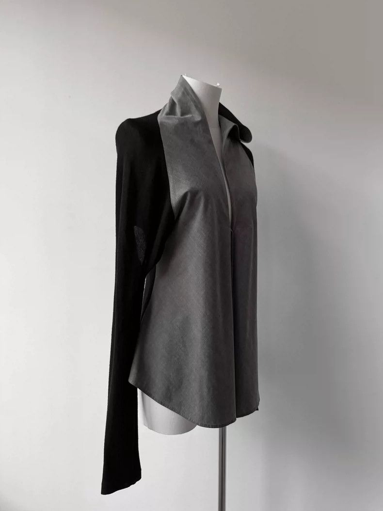 Yohji Yamamoto Yohji Yamamoto Y's Deconstructed Tie-Detail Shirt Size US M / EU 48-50 / 2 - 4 Thumbnail